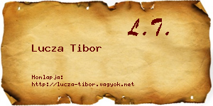 Lucza Tibor névjegykártya